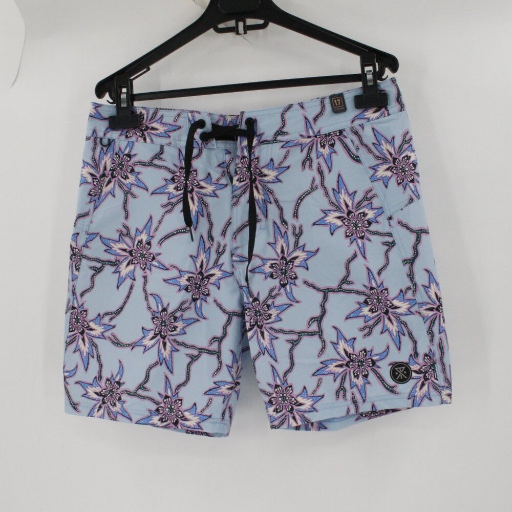NWOT Roark Board Shorts Men's 30 The Passage 17" Floral Drawstring swim trunks